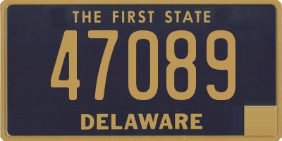 DE license plate 47089