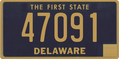 DE license plate 47091