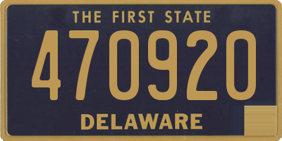DE license plate 470920