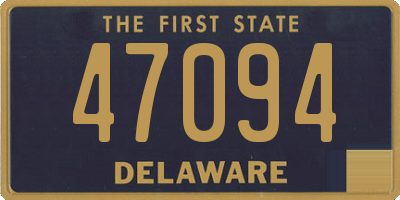 DE license plate 47094