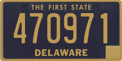 DE license plate 470971