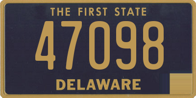 DE license plate 47098