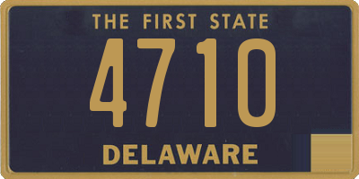 DE license plate 4710
