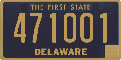 DE license plate 471001