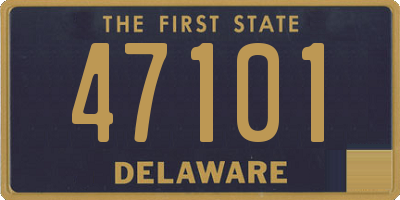 DE license plate 47101