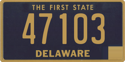 DE license plate 47103