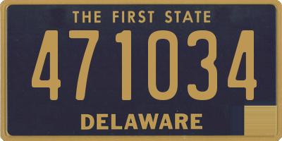 DE license plate 471034