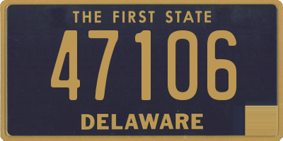 DE license plate 47106