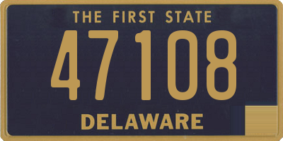 DE license plate 47108