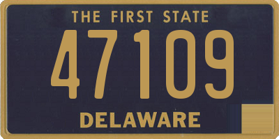 DE license plate 47109