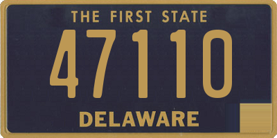 DE license plate 47110