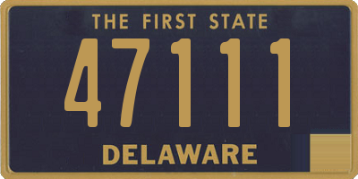 DE license plate 47111