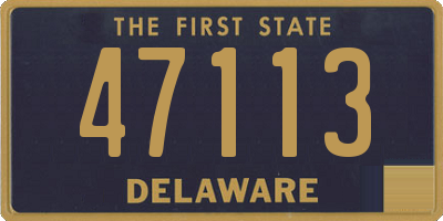 DE license plate 47113