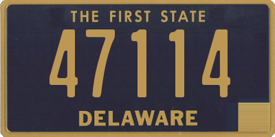 DE license plate 47114