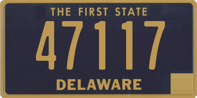 DE license plate 47117