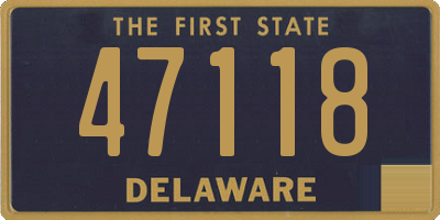 DE license plate 47118