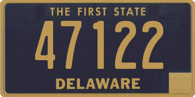 DE license plate 47122