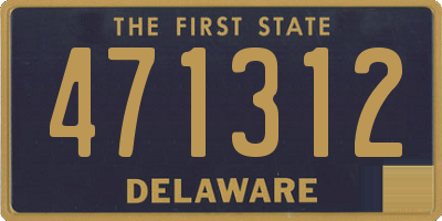 DE license plate 471312