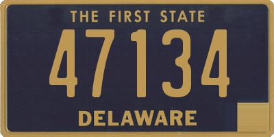 DE license plate 47134