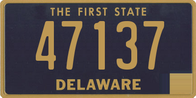 DE license plate 47137