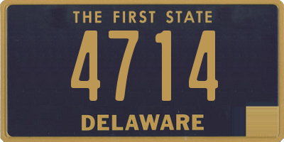 DE license plate 4714