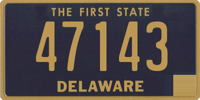 DE license plate 47143