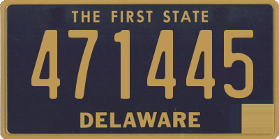 DE license plate 471445
