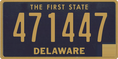 DE license plate 471447