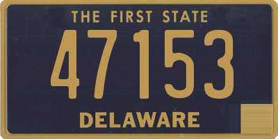 DE license plate 47153