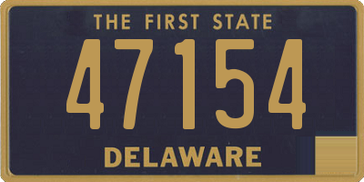 DE license plate 47154