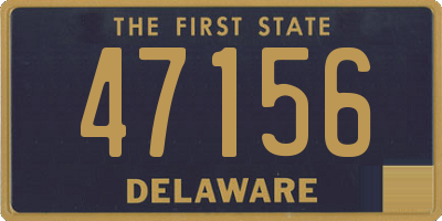 DE license plate 47156