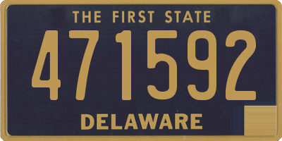 DE license plate 471592