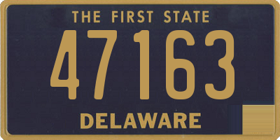 DE license plate 47163