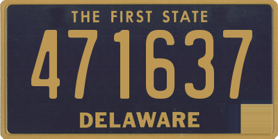 DE license plate 471637