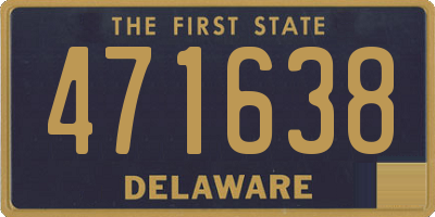 DE license plate 471638