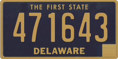 DE license plate 471643