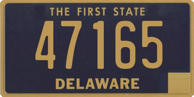 DE license plate 47165