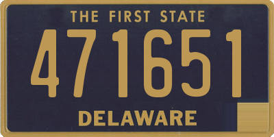 DE license plate 471651