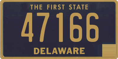 DE license plate 47166