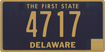 DE license plate 4717