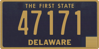 DE license plate 47171