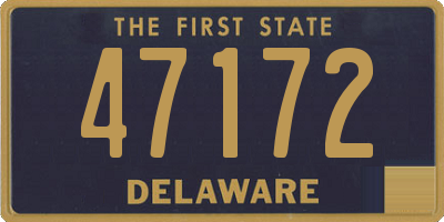 DE license plate 47172