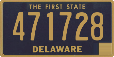DE license plate 471728