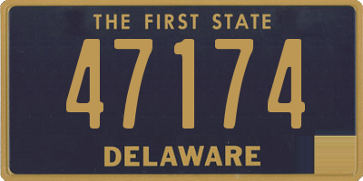 DE license plate 47174