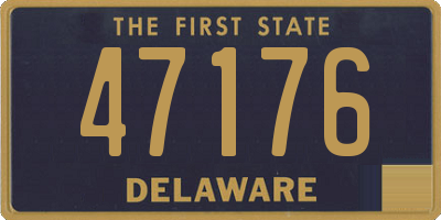 DE license plate 47176