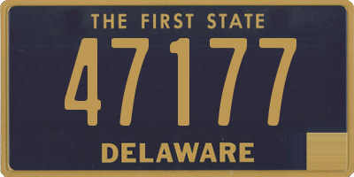 DE license plate 47177