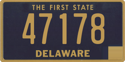 DE license plate 47178