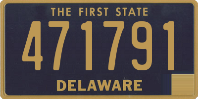 DE license plate 471791