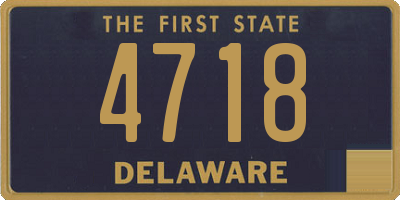 DE license plate 4718