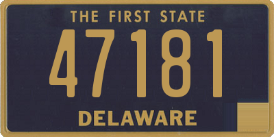 DE license plate 47181